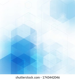 Vector Abstract science Background. Hexagon geometric design. EPS 10