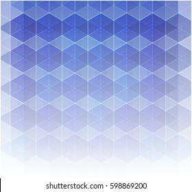 Vector Abstract science Background. Hexagon geometric design.