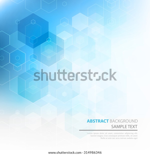 Vector Abstract Science Background Hexagon Geometric Stock Vector ...