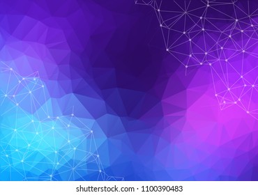 Vector Abstract science Background. Polygonal geometric design. EPS 10