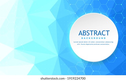 Vector Abstract science Background. Technology polygonal design. Geometric abstract background with polygon and hexagons lines. Medicine, science and technology. Medical background design.Vector EPS10