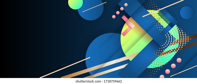 Abstraktes, naturwissenschaftliches futuristisches Konzept. Streifen-Linien mit blauem Licht, Geschwindigkeit und unscharfer Bewegung auf dunkelblauem Hintergrund