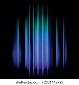  Resumen vectorial, ciencia, futurista. Imagen digital de rayos de luz, líneas de rayas con luz azul, velocidad y desenfoque de movimiento sobre negro.