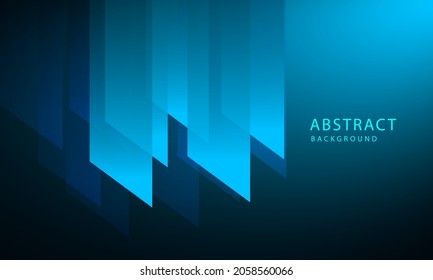 Vector Abstract, science, futuristic, energy technology concept. stripes lines with blue light, speed and motion blur over dark blue background.