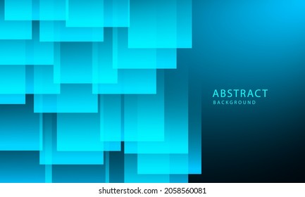 Vector Abstract, science, futuristic, energy technology concept. stripes lines with blue light, speed and motion blur over dark blue background.