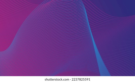 Vektor Abstract, Science, Futuristik, Energietechnologie Konzept. Digitales Bild von Lichtstrahlen, Streifen mit blauem Licht, Geschwindigkeit und Bewegungsunschärfe auf dunkelblauem Hintergrund