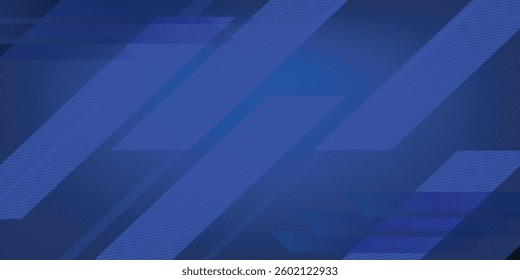 Vector Abstract, science, futuristic, energy technology concept. Digital image of light rays, stripes lines with blue light, speed and motion blur over dark blue background