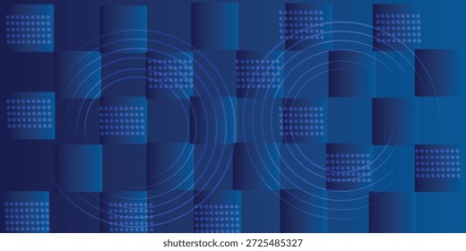 Vector Abstract, science, futuristic, energy technology concept. Digital image of light rays, stripes lines with blue light, speed and motion blur over dark blue