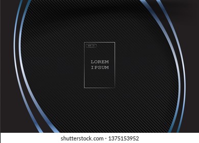 Vector Abstract, science, futuristic,  technology concept with Digital image of gradient stripes lines with blue light,dark blue color background.