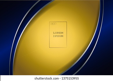 Vector Abstract, science, futuristic,  technology concept with Digital image of gradient stripes lines with blue light,dark blue color background.
