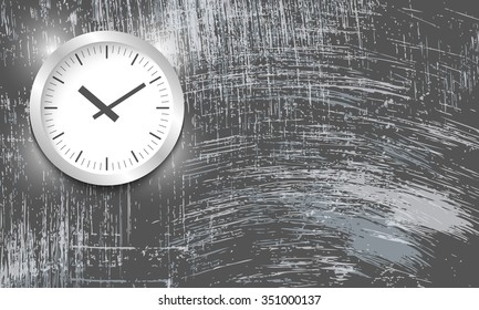 Vector abstract scratched background and watches
