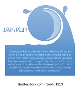 Vector Abstract Sea Background With Space For Text