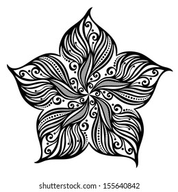 Vector Abstract Sea Starfish. Patterned design