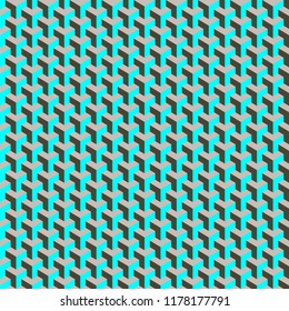 Vector abstract seamless aqua geometric pattern made of polygons, Can be used in textiles, for book design, website background.