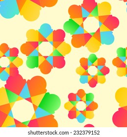 Vector abstract seamless background. Colorful background. Can be used for web pages, identity style, printing, textile, cards, etc.
