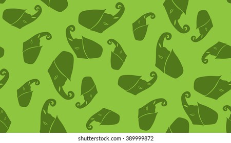 Vector abstract seamless background of heads of elephants. Chaotic elephants