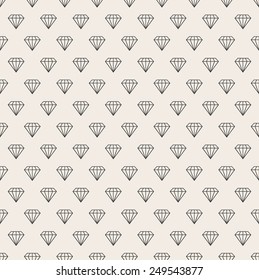 Vector abstract seamless background. Line pattern. Diamonds background