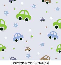 vector abstract seamless background pattern baby cars