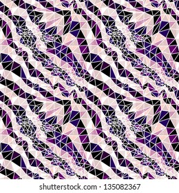 Vector abstract seamless background from  triangles.