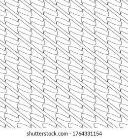Vector abstract seamless black and white transparent pattern background tile 