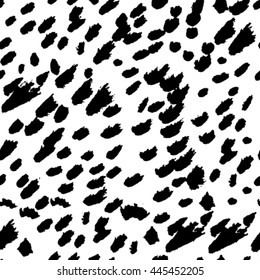 Vector abstract seamless black and white pattern
