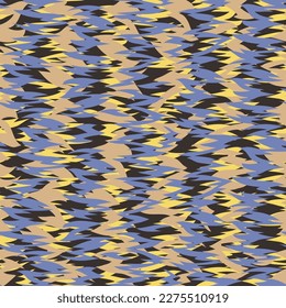 Vector abstract seamless blue and yellow texture