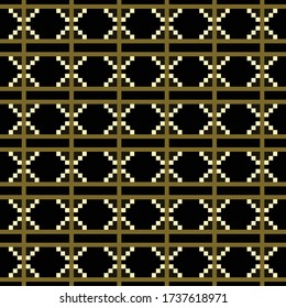 Vector Abstract Seamless Colorful Pixel Pattern