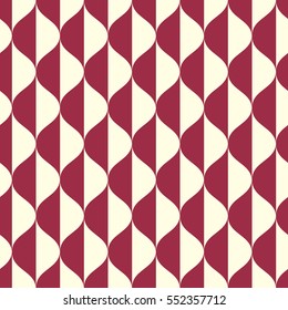 Vector abstract seamless composition best for use as wrapping paper, symmetric ornate background created with simple geometric shapes, wavy stripes. 