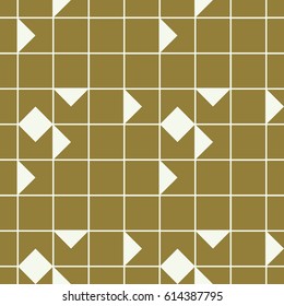 Vector abstract seamless composition best for use as wrapping paper, symmetric ornate background created with simple geometric shapes. 