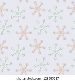 Vector abstract seamless fantastic light pattern in pale colors