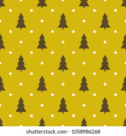 vector abstract seamless festive christmas tree pattern