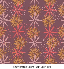 Vector abstract seamless flower pattern. Background for wallpapers, surface textures, textile.
