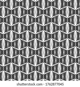 Vector abstract seamless geometric 3D   black and white transparent pattern background tile 
