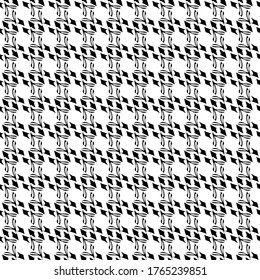 Vector abstract seamless  geometric  black and white transparent pattern background tile 