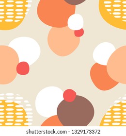 Vector abstract seamless geometric pattern