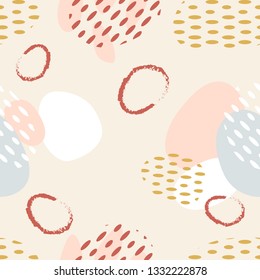 Vector abstract seamless geometric pattern