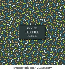 Vector abstract seamless geometric pattern. Colorful textile unusual background. Creative design - fashion retro style 80-90s