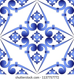 Vector abstract seamless patchwork pattern with geometric cross ornament, Vintage tiles intricate details for a decorative look. Ceramic paint floor, ornament Collection Patchwork Pattern 