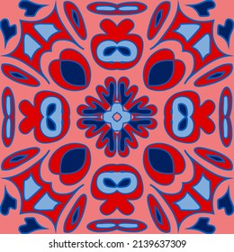 Vector abstract seamless patchwork pattern. Arabic ornament with fantastic flowers and leaves. Seamless striped pattern in Aztec style. Vintage boho style.