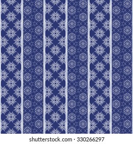 Vector abstract seamless patchwork pattern with geometric and floral  ornaments, stylized flowers, dots, snowflakes and lace. Vintage boho style.