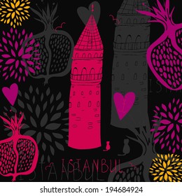 Vector abstract seamless pattern.