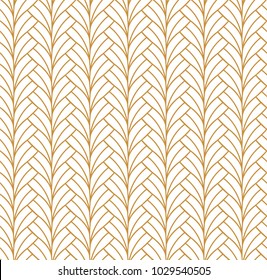 Vector Abstract Seamless Pattern. Art Deco Style Background. Geometric texture.