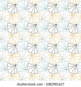 Vector Abstract Seamless Pattern. Art Deco Style Background. Geometric texture.
