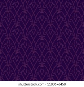 Vector Abstract Seamless Pattern. Art Deco Style Background. Geometric texture.