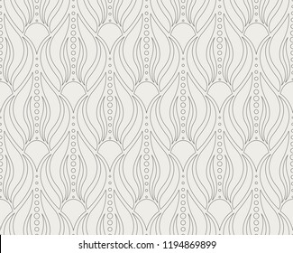 Vector Abstract Seamless Pattern. Art Deco Style Background. Geometric texture.