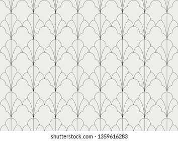 Vector Abstract Seamless Pattern. Art Deco Style Background. Geometric texture.