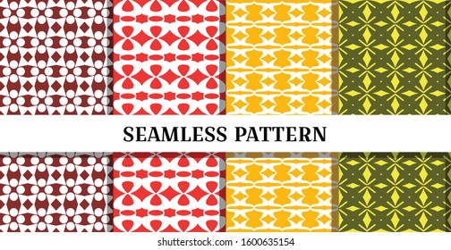 Vector abstract seamless pattern background pack 