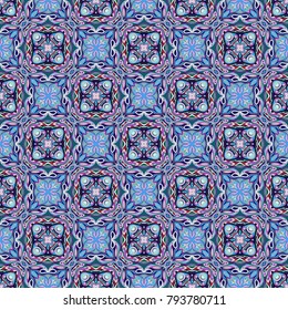 Vector abstract seamless pattern. Bright colors oil stains background 