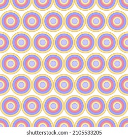 Vector - Abstract seamless pattern of Circle on light yellow background. Simple image. Can be use for fabric, print, paper, wallpaper, wrapping. 