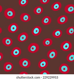 Vector abstract seamless pattern with circles